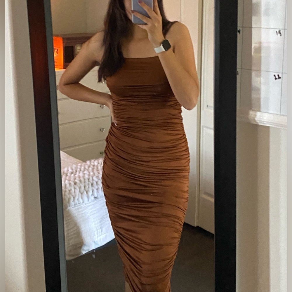 Brown Bodycon Dress